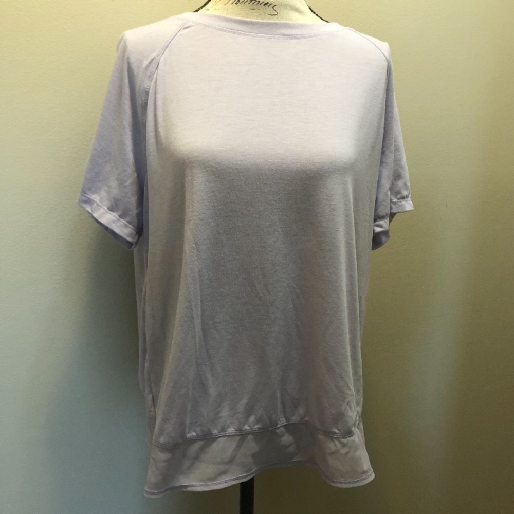 Lavender Criss-Cross Back Workout Top